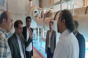 بازدید مدیرکل دامپزشکی استان آذربایجان شرقی و هیأت همراه از واحد تولید دی‌کلسیم فسفات شهرستان هریس 
