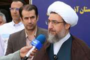 بازدید حجت الاسلام و المسلمین حاج آقا مطهری اصل نماینده ولی فقیه در استان آذربایجان شرقی و امام جمعه تبریز از قربانگاه موقت کمیته امداد امام خمینی (ره) تبریز در روز عید سعید قربان