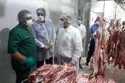 بازدید مدیر کل دامپزشکی استان  از کارخانه بسته بندی گوشت در آذرشهر