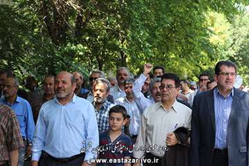 حضور پرشور همکاران اداره کل آذربایجان شرقی در راهپیمایی روز قدس 95