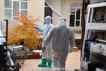 گزارش تصویری مانور پدافند غیر عامل برای مقابله با بیماری آنفلوانزای فوق حاد پرندگان