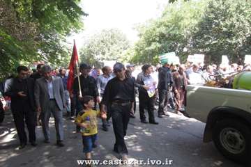 حضور پرشور همکاران اداره کل آذربایجان شرقی در راهپیمایی روز قدس 94