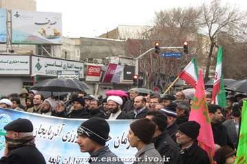 حضور پرشور همکاران دامپزشکی آذربایجان شرقی در راهپیمایی 22 بهمن