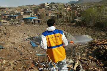 گزارش تصویری از اقدامات دامپزشکی در روستاهای سیل زده عجبشیر