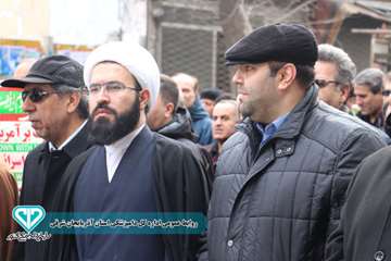 گزارش تصویری حضور مدیرکل و کارکنان اداره کل دامپزشکی استان آذربایجان شرقی در راهپیمایی با شکوه یوم ا