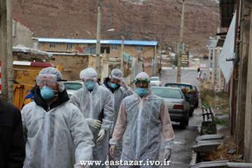گزارش تصویری مانور پدافند غیر عامل برای مقابله با بیماری آنفلوانزای فوق حاد پرندگان