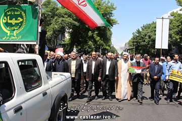 گزارش تصویری حضور همکاران اداره کل دامپزشکی استان در راهپیمایی روز قدس