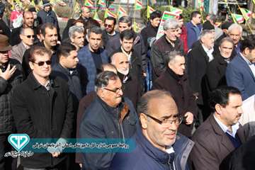 گزارش تصویری حضور مدیرکل و کارکنان اداره کل دامپزشکی استان آذربایجان شرقی در راهپیمایی با شکوه یوم ا