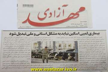 گزارش تصویری اقدامات رسانه ای بیماری لمپی اسکین در استان آذربایجانشرقی