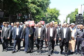 گزارش تصویری حضور همکاران اداره کل دامپزشکی استان در راهپیمایی روز قدس