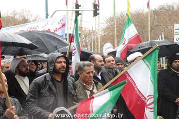 حضور پرشور همکاران دامپزشکی آذربایجان شرقی در راهپیمایی 22 بهمن