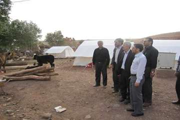 بازديد رييس سازمان دامپزشكي كشور از مناطق زلزله زده آذربايجان