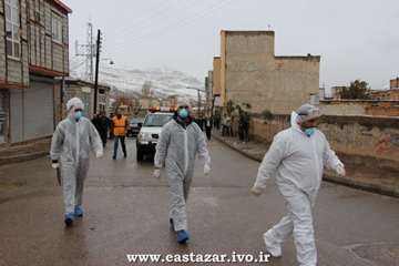 گزارش تصویری مانور پدافند غیر عامل برای مقابله با بیماری آنفلوانزای فوق حاد پرندگان