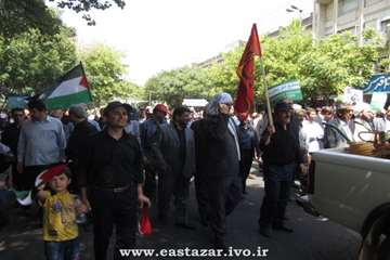 حضور پرشور همکاران اداره کل آذربایجان شرقی در راهپیمایی روز قدس 94