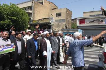 حضور کارکنان اداره کل دامپزشکی در راهپیمائی روز قدس