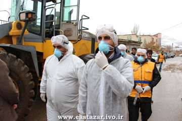 گزارش تصویری مانور پدافند غیر عامل برای مقابله با بیماری آنفلوانزای فوق حاد پرندگان