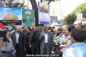 حضور پرشور همکاران اداره کل آذربایجان شرقی در راهپیمایی روز قدس 94