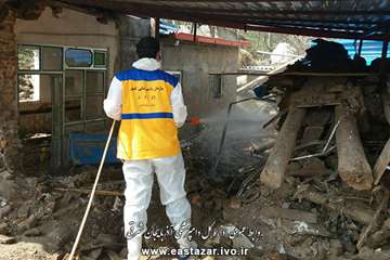 گزارش تصویری از اقدامات دامپزشکی در روستاهای سیل زده عجبشیر