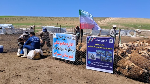 اردوی جهادی در مناطق عشایر نشین و کم برخوردار شهرستان سراب با همکاری ناحیه مقاومت بسیج سپاه شهرستان سراب