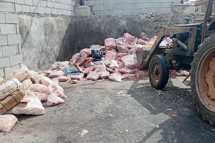 کشف، ضبط و معدوم‌سازی بیش از ۱۰ تن فرآورده خام دامی غیرقابل مصرف در آذربایجان شرقی 