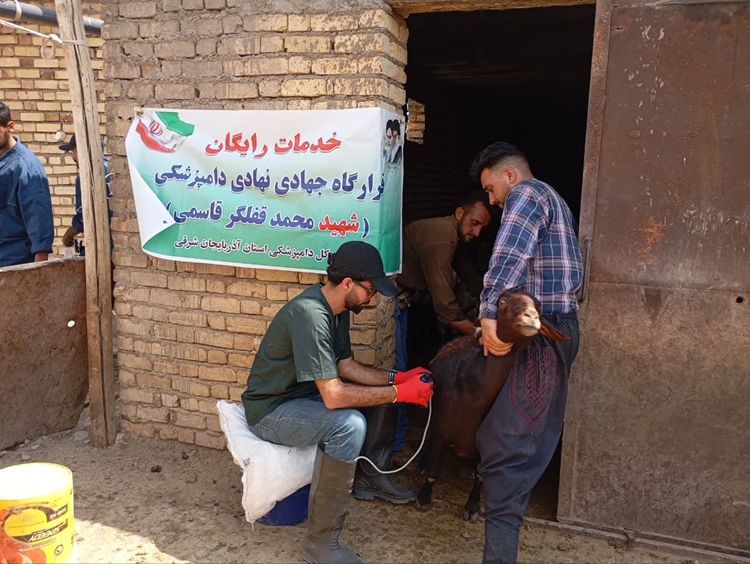 حضور فعال دانشجویان دامپزشکی در اردوی جهادی دو روزه شهرستان چاراویماق 