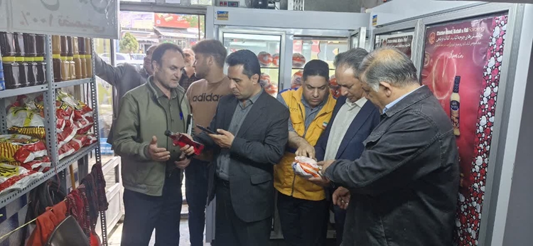 بازدید مشترک از مراکز عرضه فرآورده‌های خام دامی در شهرستان اهر