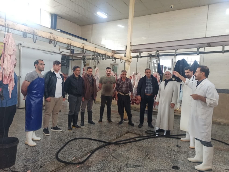 برگزاری دوره آموزشی و ترویجی بیماری مشترک (CCHF) برای کارکنان کشتارگاه دام شهرداری بستان آباد